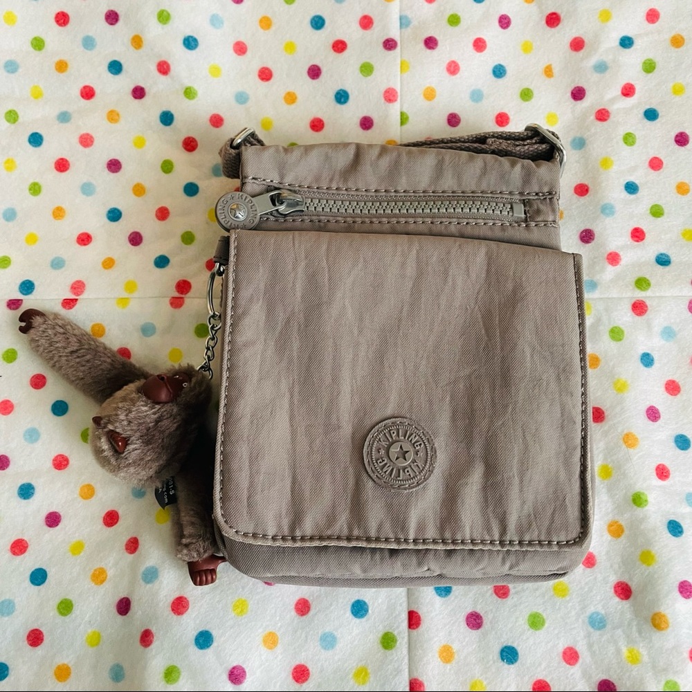 KIPLING Stormy Grey Eldorado Mini Crossbody Bag